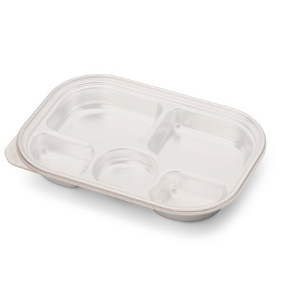 Grosmimi Stainless Steel Food Tray with 5 Compartment  Without_suction