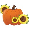 31" Fall Pumpkin Sunflowers Balloon with 4 Latex Balloons – Autumn Harvest Party Decoration - 2 of 4
