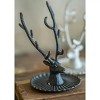 Slickblue Antique White/Black Pewter Buck Jewelry Holder for Rings, Earrings, or Small Accessories - 3 of 3