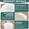 Itopfox 3-Piece Microwave Bowls with Lids and Steam Rack, Assorted Sizes for Soup, Noodles, Leftovers, Dishwasher Safe, Dorm & Kitchen Essentials - 3 of 4