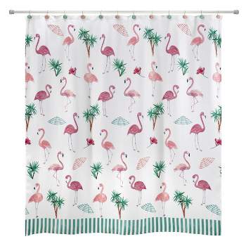 Avanti Linens Flamingo Paradise Shower Curtain - Multicolor