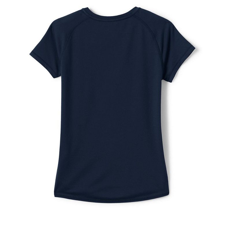 Lands' End School Uniform Women's Short Sleeve Active Gym T-shirt, 3 of 4