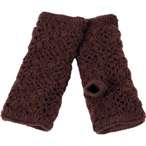 Flower Crochet Handwarmers_Nirvanna Designs - 1 of 4
