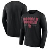 NCAA Oklahoma Sooners Men's Long Sleeve Black T-Shirt - 3 of 3