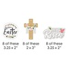 Big Dot of Happiness Religious Easter - Paper Straw Decor - Christian Holiday Party Striped Decorative Straws - Set of 24 - 2 of 4