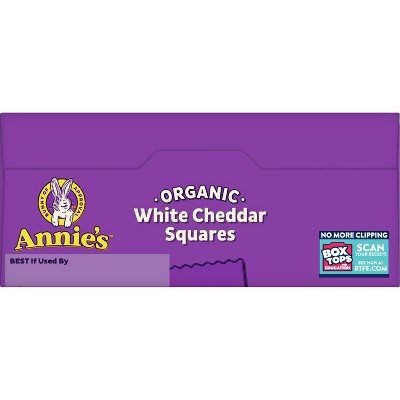Annie's Organic White Cheddar Squares Baked Snack Crackers - 7.5oz