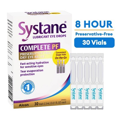 Systane Complete Preservative-Free Lubricant Eye Drops - 0.3 fl oz/30ct