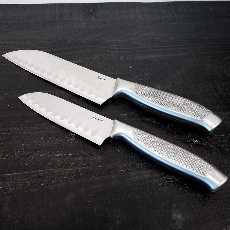 Oster Edgefield 2 Piece Stainless Steel Santoku Knife Set, 2 of 5