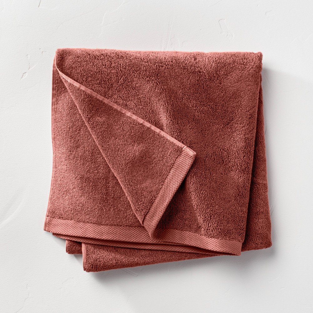 Photos - Towel Organic Bath Sheet Bronze Brown - Casaluna™
