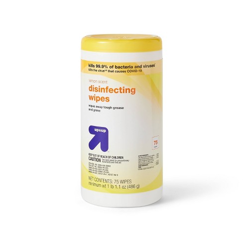Disinfecting Wipes Lemon Scent 75 ct - up & up™ - image 1 of 3