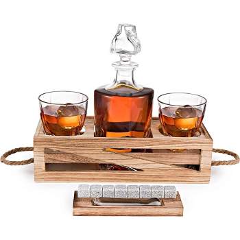 Bezrat Whiskey Decanter Gift Set