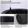 Tall Planter, Square Planter Set of 2, Large Indoor/Outdoor Flower Pots with Drainage Holes, Water Level Monitor & Wheels for Patio, Balcony, Garden - 4 of 4
