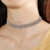 Unique Bargains Rhinestone Choker Necklace Sparkly Chain Necklaces for Women  Silver Tone 1PC - 4 of 4