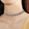 Unique Bargains Rhinestone Choker Necklace Sparkly Chain Necklaces For  Women Girl Silver Tone 1pc : Target