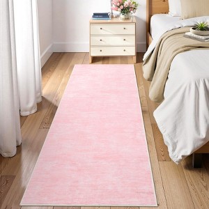 Washable Modern Solid Living Room Rugs, Abstract Indoor Contemporary Floor Carpet for Bedroom Dining Room - 1 of 4
