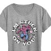 Women's - Marvel - Spider-man Valentine I'm Stuck On You Short Sleeve Graphic T-Shirt - 2 of 4