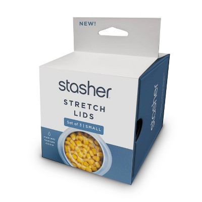stasher Stretch Lids Reusable Food Storage Bags - 3pk - Small