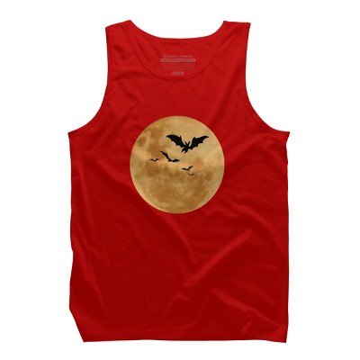 Men's Design By Humans Halloween - Moon By MonkeyStore Tank Top