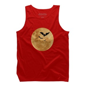 Men's Design By Humans Halloween - Moon By MonkeyStore Tank Top - 1 of 3