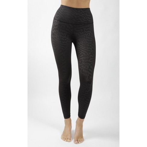 Yogalicious Women's Carbon Lux High Waist Elastic Free 7/8 Ankle