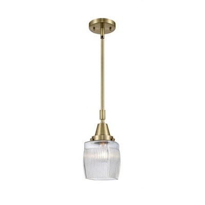 Colton - 1 Light Stem Hung Mini Pendant In Traditional Style-9.63 Inches Tall and 5.5 Inches Wide