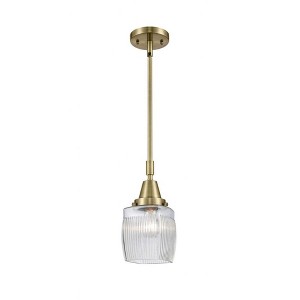Colton - 1 Light Stem Hung Mini Pendant In Traditional Style-9.63 Inches Tall and 5.5 Inches Wide - 1 of 1