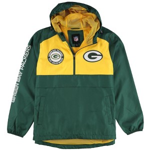 G-III Sports Mens Green Bay Packers Windbreaker Jacket - 1 of 2