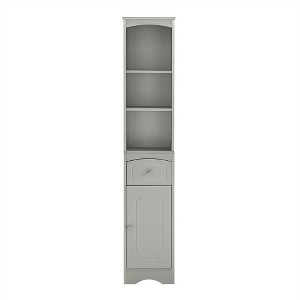 OUTSUPPLY Tall Bathroom Cabinet, Freestanding Storage Cabinet with Drawer, MDF Board, Adjustable Shelf - 1 of 4