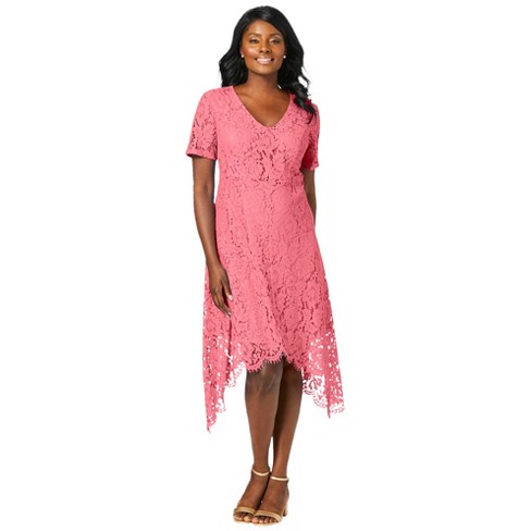 Jessica London Women's Plus Size Lace Shift Dress 