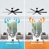 Parrot Uncle 65" Modern Black Integrated LED Ceiling Fan with Light and Remote Control - 3 of 4