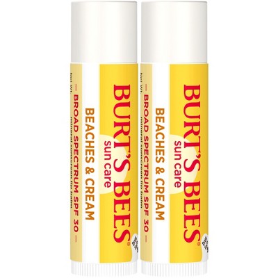 Burt's Bees Lip Balm Blister SPF30 - Beaches and Cream - 2pk