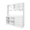LOVMOR 63" W Large Kitchen Hutch Cabinet, Freestanding Pantry Cabinets Storage Kitchen Cupboard - 4 of 4