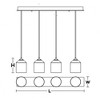 AFX William 4 - Light Pendant in  Satin Nickel - 2 of 4