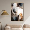 Art Remedy Abstract Waterfall Brown Earthy Abstract Wall Art Framed - 2 of 4