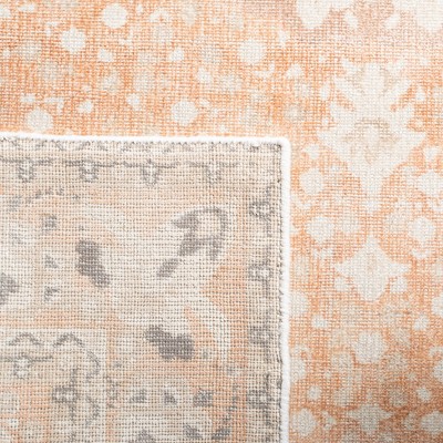 Rust and Orange Hand-Tufted Wool Runner Rug