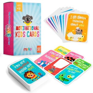 merka Affirmation Cards For Kids Lunch Notes For Kids Lunchbox Notes For Kids Set of 50 Flash Cards - 1 of 4
