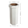 happimess Fleur 25-Gallon Traditional Classic Disposable Corrugated Cardboard Event Trash Can and Recycling Bin - 4 of 4