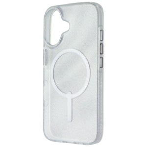 ZAGG Milan Snap Series Case for MagSafe for iPhone 16 - White Glitter Swirl - 1 of 1