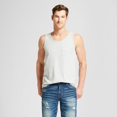 Men's Regular Fit Tank Top - Goodfellow & Co™ True White L