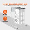 VEVOR Mobile Blueprint Storage Rack,Plan Holder with 12 Pivot Brackets,Mobile Blueprint Holder Adjustable Height & Length,(Rack Only Without Clamps) - 3 of 4