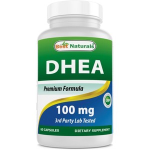 Best Naturals DHEA 100mg Supplement 60 Capsules - Supports Balanced Hormone Levels for Men & Women - Promotes Healthy Aging - USA Manufactured - 1 of 4