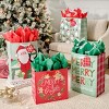 15" Jumbo Square Christmas Gift Bag Santa's Face - 4 of 4