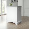 Lafayette Stone Top Portable Kitchen Island/Cart White - Crosley: Expandable Design, Towel Bar, Adjustable Shelf - 4 of 4