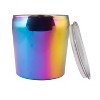 Cambridge Silversmiths 3qt Rainbow Double Wall Ice Bucket: Stainless Steel, Hand Wash, Multicolored, 7.63" Height - 2 of 4