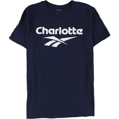 Reebok Mens Charlotte Graphic T-Shirt, Blue, Small