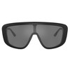 Dolce & Gabbana DG 4520 25256G Unisex Shield Sunglasses Matte Black 28mm - 2 of 3