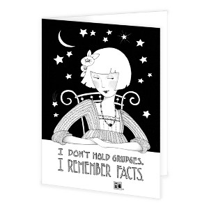 Mary Engelbreit Don't Hold Grudges Snarky Engeldark Card, 5"x7",  Forgiveness - 1 of 2