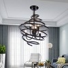 18" x 18" x 20" 6-Light Albertus Pendant Black - Warehouse Of Tiffany: ETL Listed, Metal Body, No Shade - 2 of 2