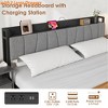 Industrial FullSize/King Size/Queen Size Bed Frame w/Storage Headboard Platform Bed with 2 Large Drawers No Box Spring Needed - 4 of 4