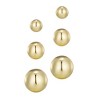 Adornia 14k Gold Plated Set of 3 Ball Stud Earrings - 4 of 4